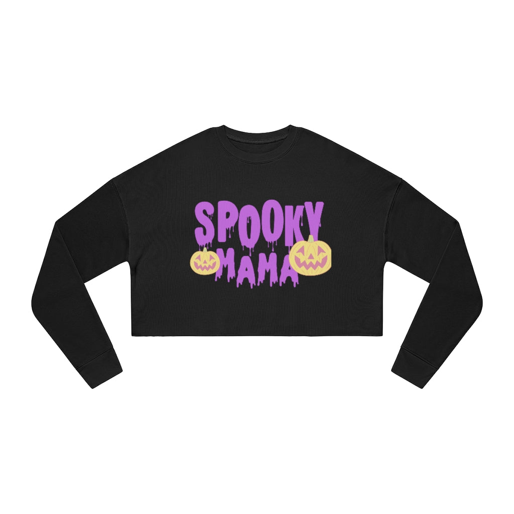 Spooky Mama Halloween Women's Cropped Sweatshirt