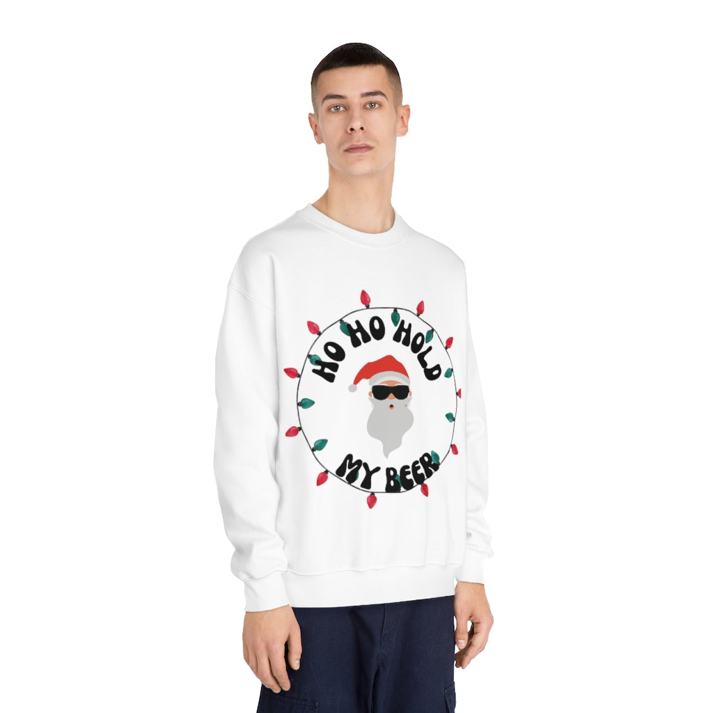 HO HO Hold my beer Unisex DryBlend® Crewneck Sweatshirt