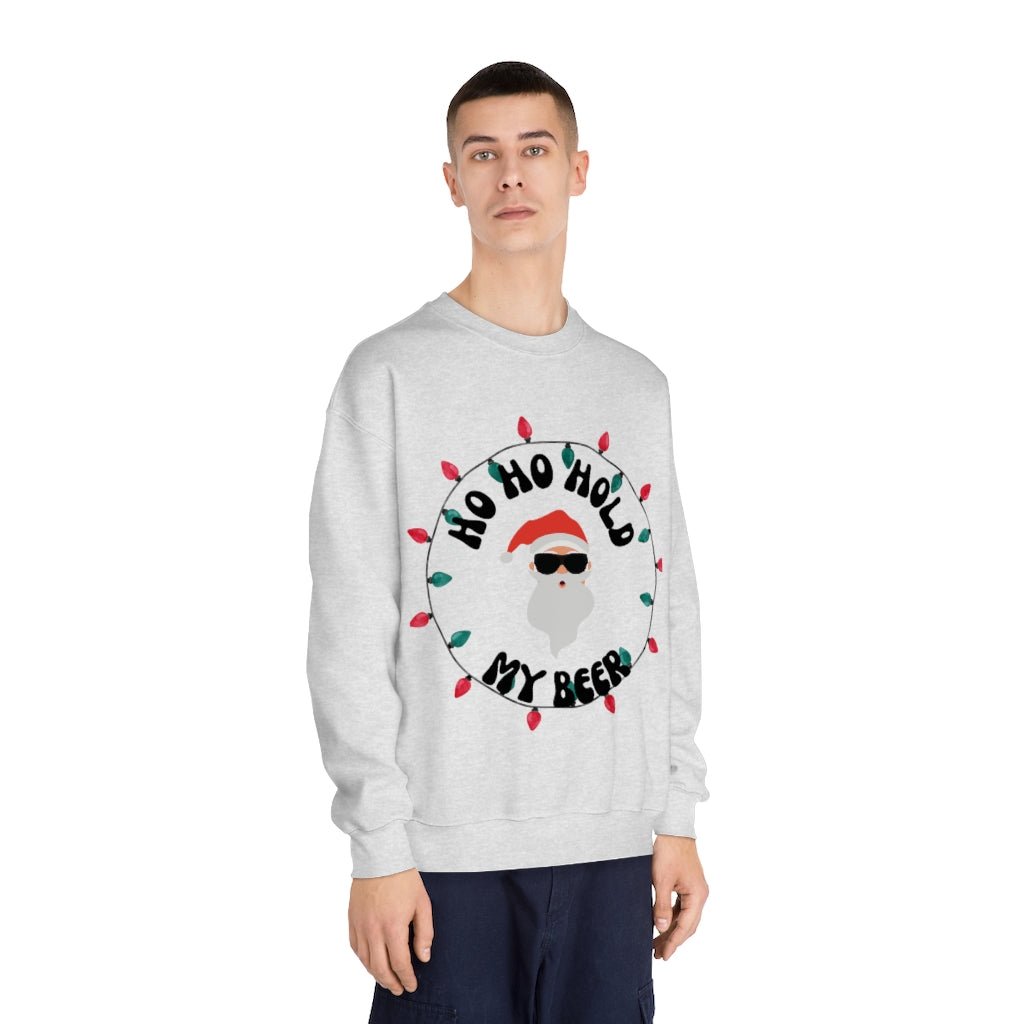 HO HO Hold my beer Unisex DryBlend® Crewneck Sweatshirt